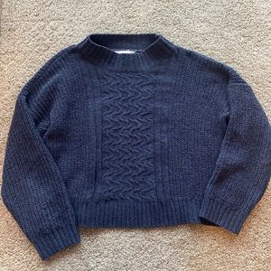 Blue cropped sweater